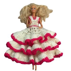 Vintage 1966 Barbie‎ In Crochet Dress